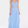 Formal Gowns Alyce Paris - 60092 Plunging Asymmetrical Cascade Chiffon Gown