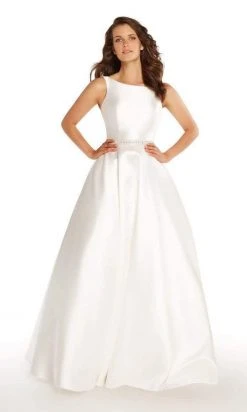 Alyce Paris - 60113 Sleeveless Bateau Mikado A-Line Gown Formal Gowns