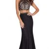 Alyce Paris - 60132 Two Piece Lace Halter Sheath Dress