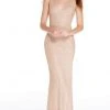 Formal Gowns Alyce Paris - 60156 Deep V-Neck Diamond Lace Sheath Gown