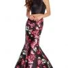 Formal Gowns Alyce Paris - 60178 Two-Piece Floral Print Mikado Mermaid Gown 1 Formal Gowns Alyce Paris - 60178 Two-Piece Floral Print Mikado Mermaid Gown