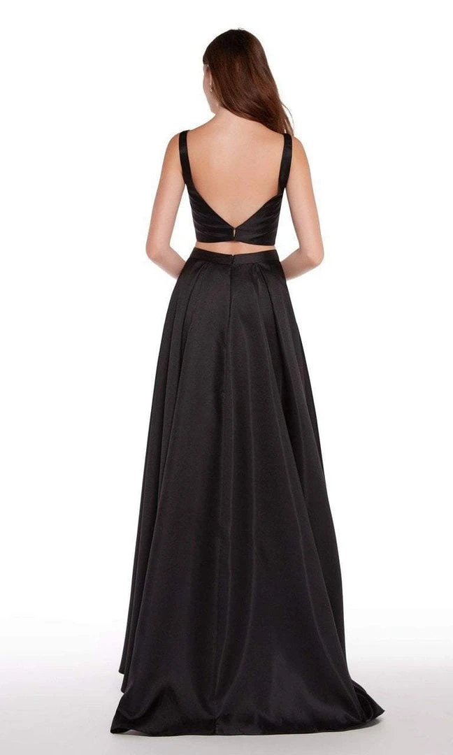 Formal Gowns Alyce Paris - 60184 Two Piece Plunging Fitted Evening Gown 4 Formal Gowns Alyce Paris - 60184 Two Piece Plunging Fitted Evening Gown