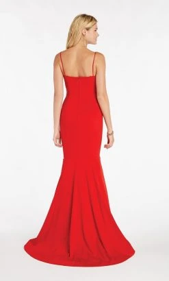 Alyce Paris - 60293 Sleeveless V Neck Jersey Mermaid Gown - 1 Pc Royal In Size 2 Available