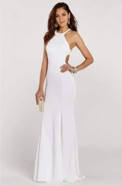 Formal Gowns Alyce Paris - 60312 Beaded Halter Stretch Crepe Trumpet Dress