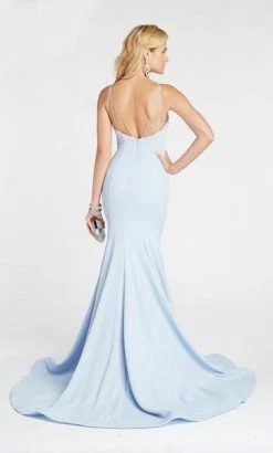 Alyce Paris - 60551 Halter Fitted Glitter Jersey Mermaid Evening Dress Formal Gowns