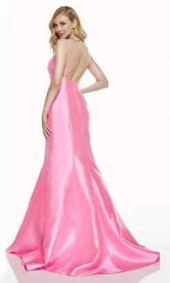 Formal Gowns Alyce Paris - 60705 V-Neck Mermaid Dress With Bow