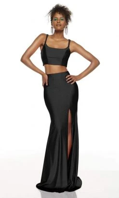 Alyce Paris - 60829 Two-Piece Crisscross Strappy Back Long Dress