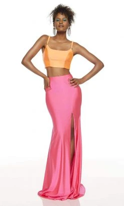 Alyce Paris - 60829 Two-Piece Crisscross Strappy Back Long Dress