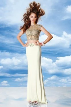 Formal Gowns Alyce Paris - 6468 Two Piece Dress In Diamond White