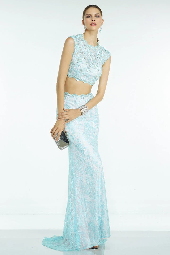 Alyce Paris - 6513 Two Piece Lace Evening Gown 3 Alyce Paris - 6513 Two Piece Lace Evening Gown