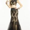 Formal Gowns Alyce Paris - 6584 Two Piece Dress In Black Nude