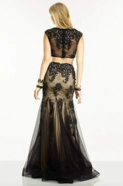 Formal Gowns Alyce Paris - 6584 Two Piece Dress In Black Nude