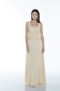 Alyce Paris - Beaded Chiffon Sheath Dress 29953