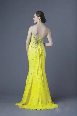 Formal Gowns Alyce Paris - Bedazzled Strapless Sweetheart Long Mermaid Dress 6205