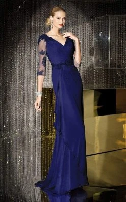 Alyce Paris - Black Label - 29681 Ornate Draped Sheath Gown Formal Gowns