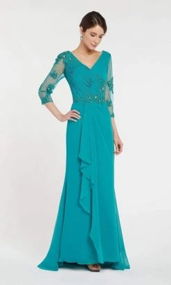 Alyce Paris - Black Label - 29681 Ornate Draped Sheath Gown Formal Gowns