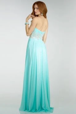 Alyce Paris - Prom - 6519 Ruffled Sequined Sweetheart Chiffon Dress