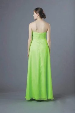 Formal Gowns Alyce Paris - Strapless Bejeweled Silky Chiffon Sweetheart Long Gown 35592