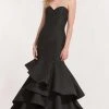 Alyce Paris Strapless Sweetheart Brocade Gown 6885 Formal Gowns