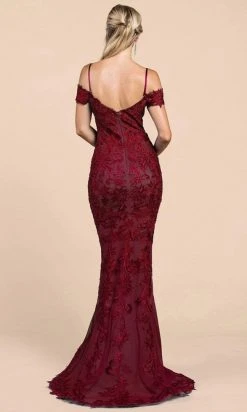 Andrea And Leo - A0258 Lace Embellished Off-Shoulder Trumpet Dress Formal Gowns 8 Andrea And Leo - A0258 Lace Embellished Off-Shoulder Trumpet Dress Formal Gowns