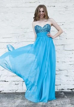 Angela & Alison - 21075 Strapless Jewel Crusted A-Line Dress Formal Gowns 8 Angela & Alison - 21075 Strapless Jewel Crusted A-Line Dress Formal Gowns