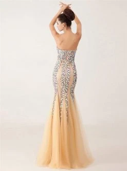 Angela & Alison - 41008 Bedazzled Sweetheart Mermaid Dress Formal Gowns