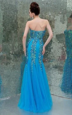 Angela & Alison - 41008 Bedazzled Sweetheart Mermaid Dress Formal Gowns
