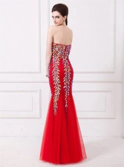 Angela & Alison - 41008 Bedazzled Sweetheart Mermaid Dress Formal Gowns