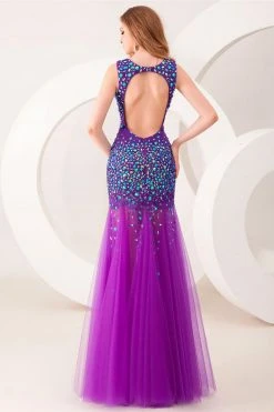 Angela & Alison - 41025 Jewel Adorned Trumpet Tulle Gown 15 Angela & Alison - 41025 Jewel Adorned Trumpet Tulle Gown