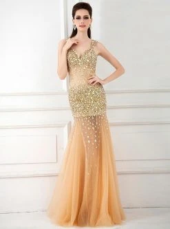 Angela & Alison - 41025 Jewel Adorned Trumpet Tulle Gown 21 Angela & Alison - 41025 Jewel Adorned Trumpet Tulle Gown