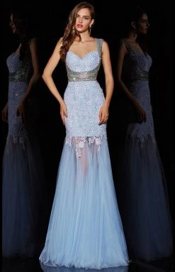 Formal Gowns Angela & Alison - 51018 Sequined Sweetheart Trumpet Dress 6 Formal Gowns Angela & Alison - 51018 Sequined Sweetheart Trumpet Dress