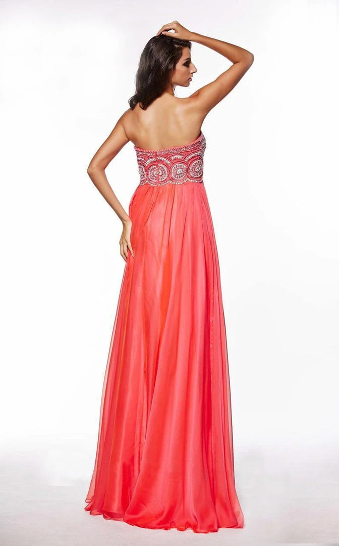 Angela & Alison - 51080 Strapless Beaded Empire Chiffon Dress 4 Angela & Alison - 51080 Strapless Beaded Empire Chiffon Dress
