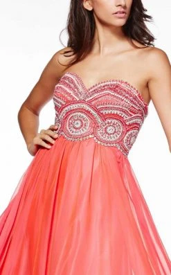 Angela & Alison - 51080 Strapless Beaded Empire Chiffon Dress 10 Angela & Alison - 51080 Strapless Beaded Empire Chiffon Dress