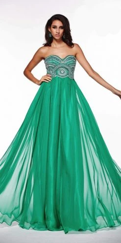 Angela & Alison - 51080 Strapless Beaded Empire Chiffon Dress 13 Angela & Alison - 51080 Strapless Beaded Empire Chiffon Dress