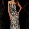 Angela & Alison - 51096 Embellished Lace Sheath Gown 2 Angela & Alison - 51096 Embellished Lace Sheath Gown