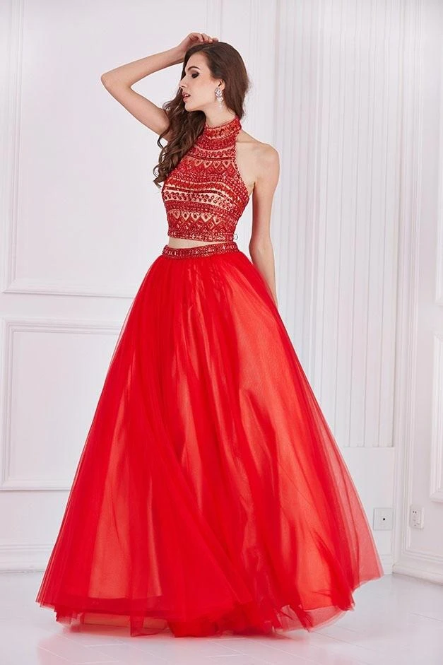 Angela & Alison - 61001 Two Piece Bejeweled Ballgown 6 Angela & Alison - 61001 Two Piece Bejeweled Ballgown