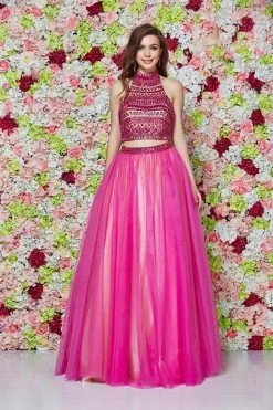 Angela & Alison - 61001 Two Piece Bejeweled Ballgown 12 Angela & Alison - 61001 Two Piece Bejeweled Ballgown