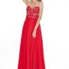 Formal Gowns Angela & Alison - 61014 Strapless Embroidered Chiffon Gown 1 Formal Gowns Angela & Alison - 61014 Strapless Embroidered Chiffon Gown