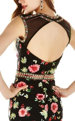 Cocktail Dresses Angela & Alison - 62038 Beaded Floral Cocktail Dress 11 Cocktail Dresses Angela & Alison - 62038 Beaded Floral Cocktail Dress