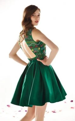 Cocktail Dresses Angela & Alison - 62042 Embroidered Jewel Cocktail Dress 12 Cocktail Dresses Angela & Alison - 62042 Embroidered Jewel Cocktail Dress