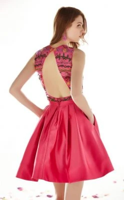 Cocktail Dresses Angela & Alison - 62042 Embroidered Jewel Cocktail Dress 16 Cocktail Dresses Angela & Alison - 62042 Embroidered Jewel Cocktail Dress