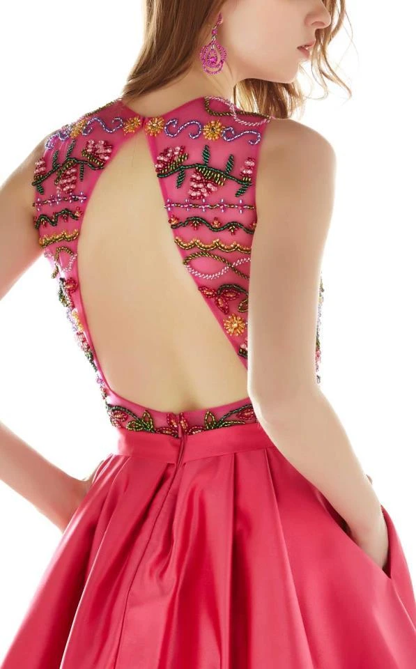 Cocktail Dresses Angela & Alison - 62042 Embroidered Jewel Cocktail Dress 10 Cocktail Dresses Angela & Alison - 62042 Embroidered Jewel Cocktail Dress