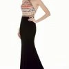 Formal Gowns Angela & Alison - 62054 Embroidered Halter Neck Sheath Dress 1 Formal Gowns Angela & Alison - 62054 Embroidered Halter Neck Sheath Dress