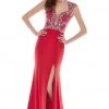 Angela & Alison - 62060 Beaded Plunging Neck Evening Gown 2 Angela & Alison - 62060 Beaded Plunging Neck Evening Gown