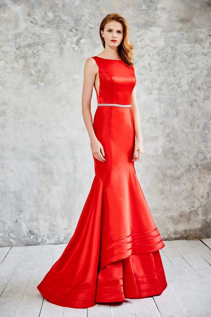 Formal Gowns Angela & Alison - 71021 Bateau Neck Trumpet Evening Gown 4 Formal Gowns Angela & Alison - 71021 Bateau Neck Trumpet Evening Gown
