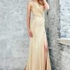 Formal Gowns Angela & Alison - 71042 Ruched V-neck Sheath Dress 1 Formal Gowns Angela & Alison - 71042 Ruched V-neck Sheath Dress