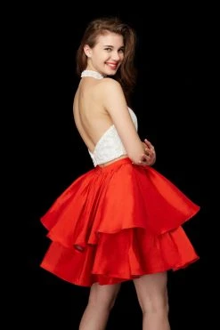 Angela & Alison - 72026 Two Piece Embellished A-line Dress