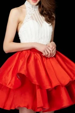 Angela & Alison - 72026 Two Piece Embellished A-line Dress