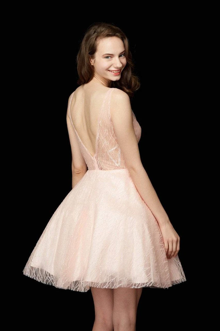 Angela & Alison - 72039 Sleeveless Embellished Tulle Cocktail Dress 8 Angela & Alison - 72039 Sleeveless Embellished Tulle Cocktail Dress