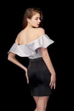 Cocktail Dresses Angela & Alison - 72045 Two-Piece Off-Shoulder Short Dress 13 Cocktail Dresses Angela & Alison - 72045 Two-Piece Off-Shoulder Short Dress